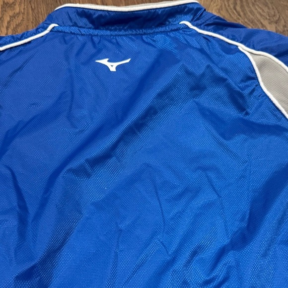 Mizuno Teamwear Batting Jersey Shirt Wind Water Protection Blue Gray Size Large - Picture 6 of 9